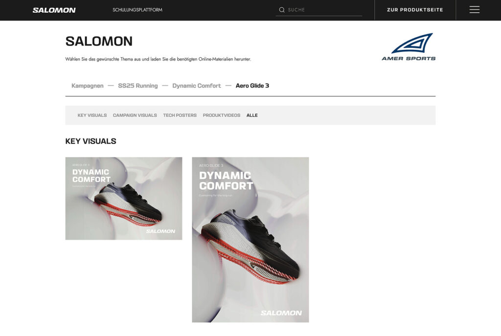 Salomon Lookbook - Impression aus dem Projekt
